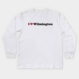 I Love Wilmington Kids Long Sleeve T-Shirt